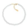 Amen Bracciale Donna Con Perle Swarovski 4 Mm