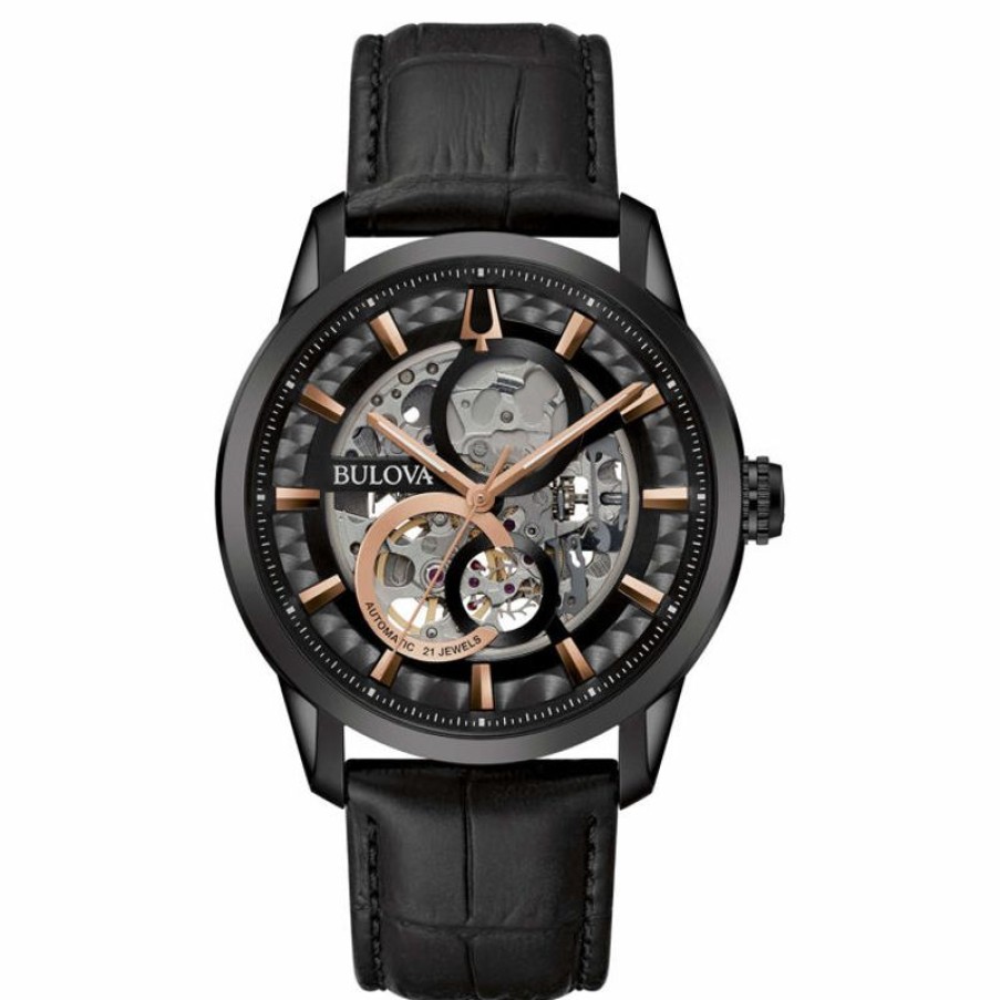 Bulova Orologio Automatico Uomo Bulova Sutton Scheleton