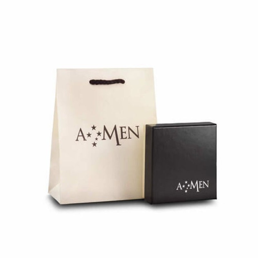 Amen Bracciale Amen Con Croce In Argento Rose