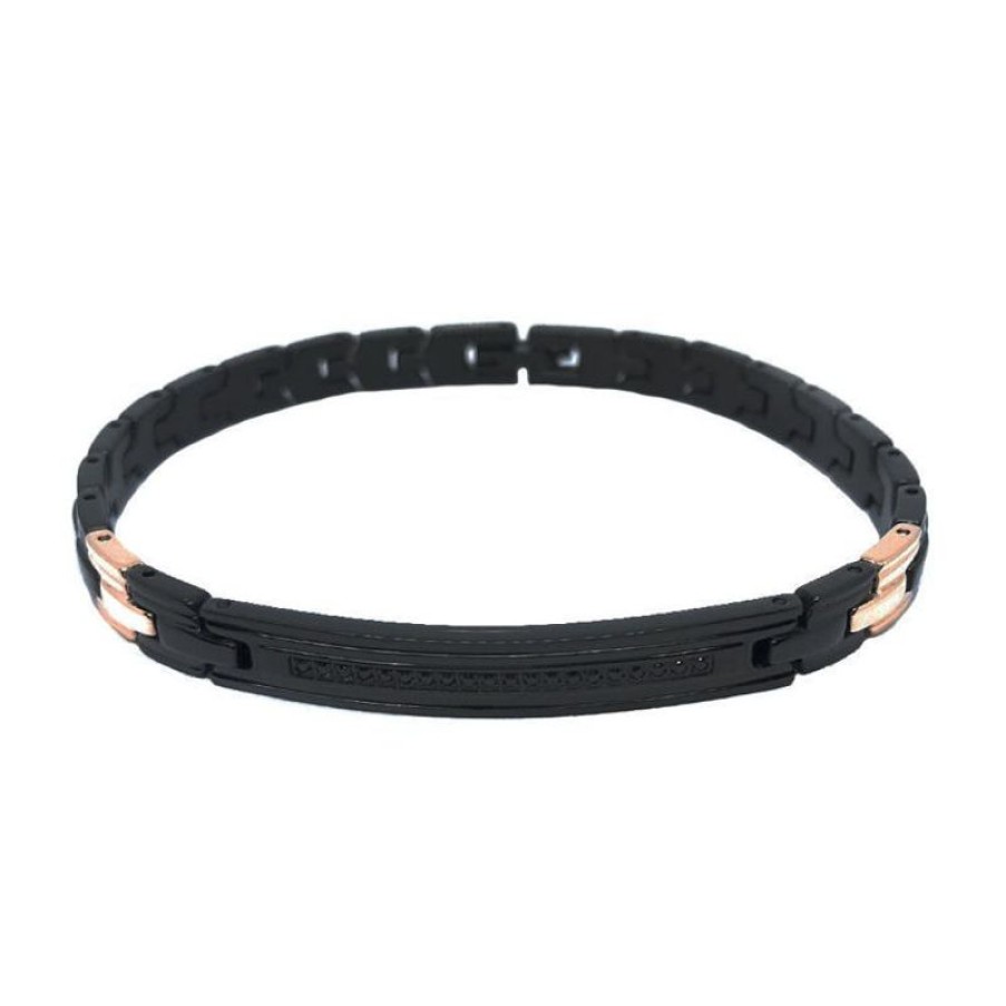 Zancan Bracciale Uomo In Acciaio Gioielli Zancan Hi-Teck| Ehb200