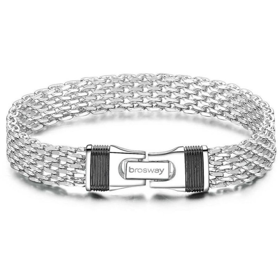 Brosway Bracciale Uomo In Acciaio Silver Gioielli Brosway Uniform