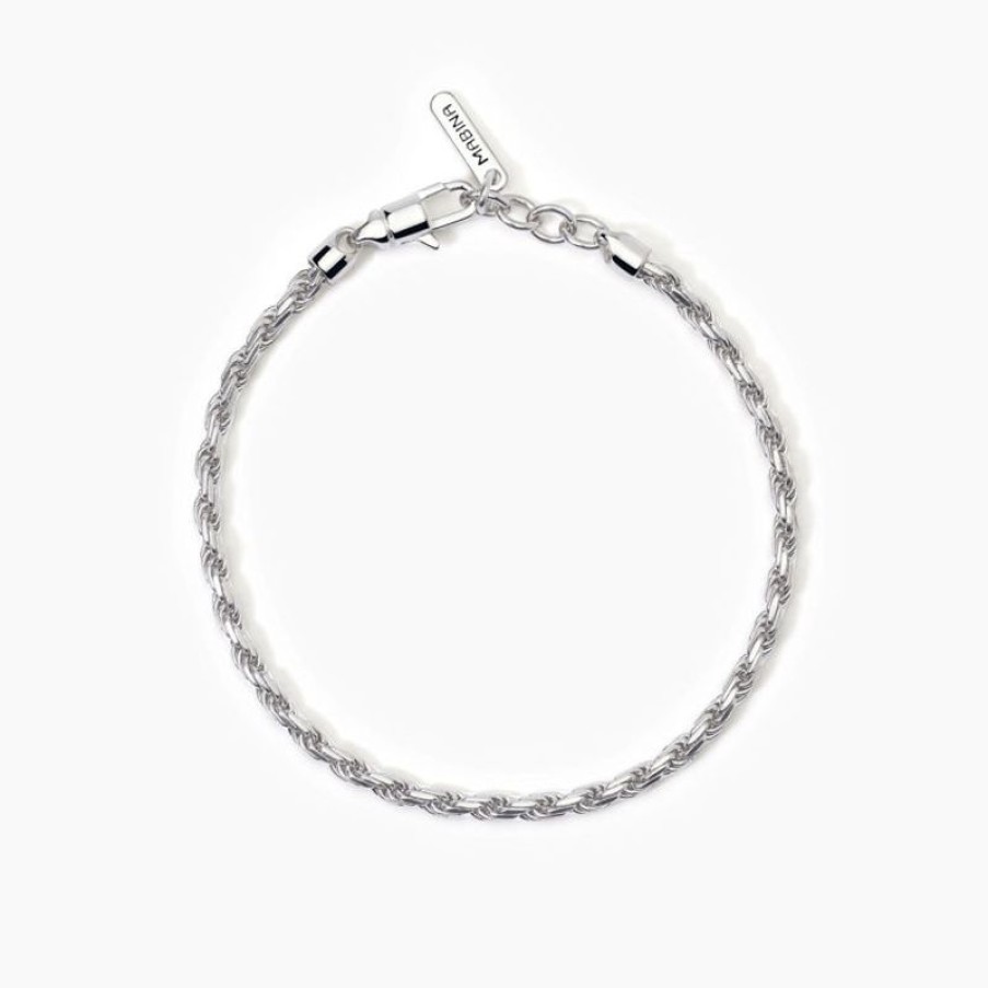 Mabina Bracciale Uomo In Argento Con Catena Corda Gioielli Mabina