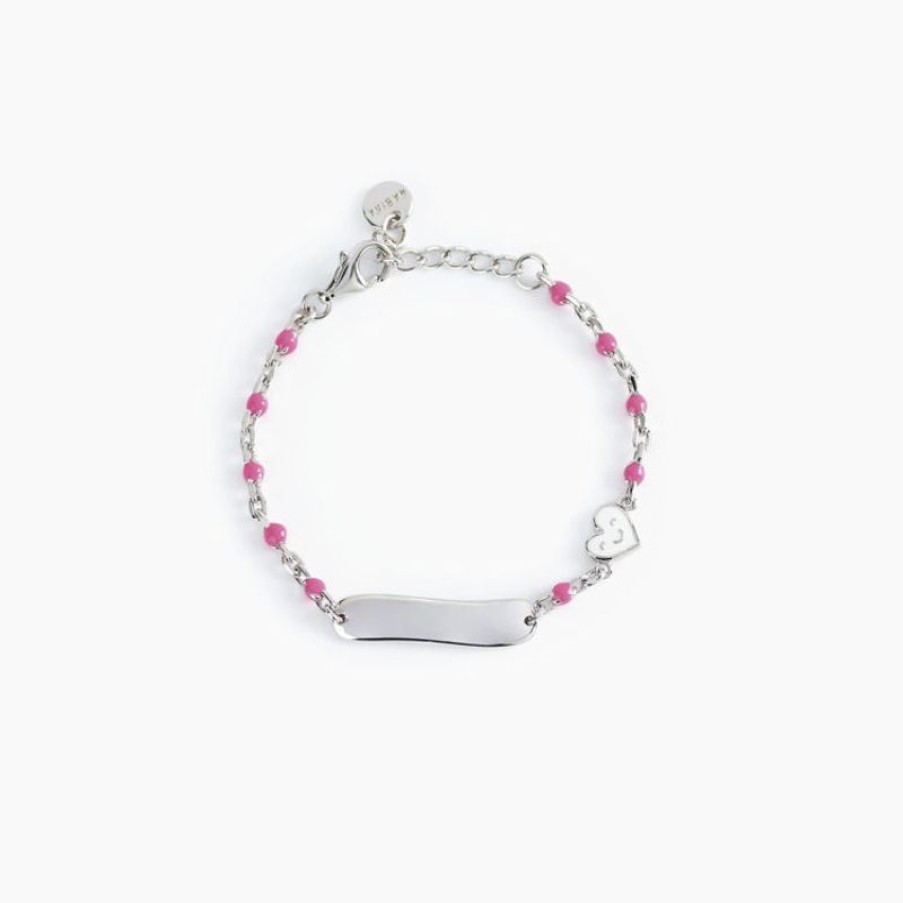 Mabina Bracciale Bambina Personalizzabile Con Cuoricino Gioielli Mabina