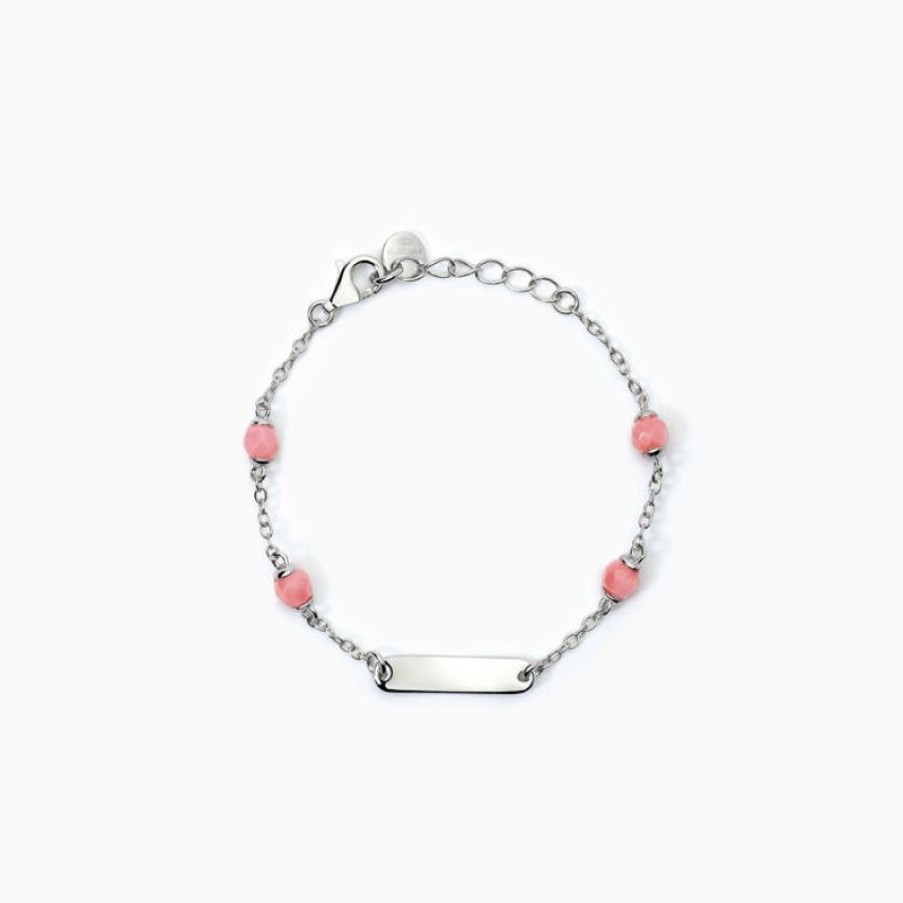 Mabina Bracciale Bambina Personalizzabile Con Corallo Gioielli Mabina