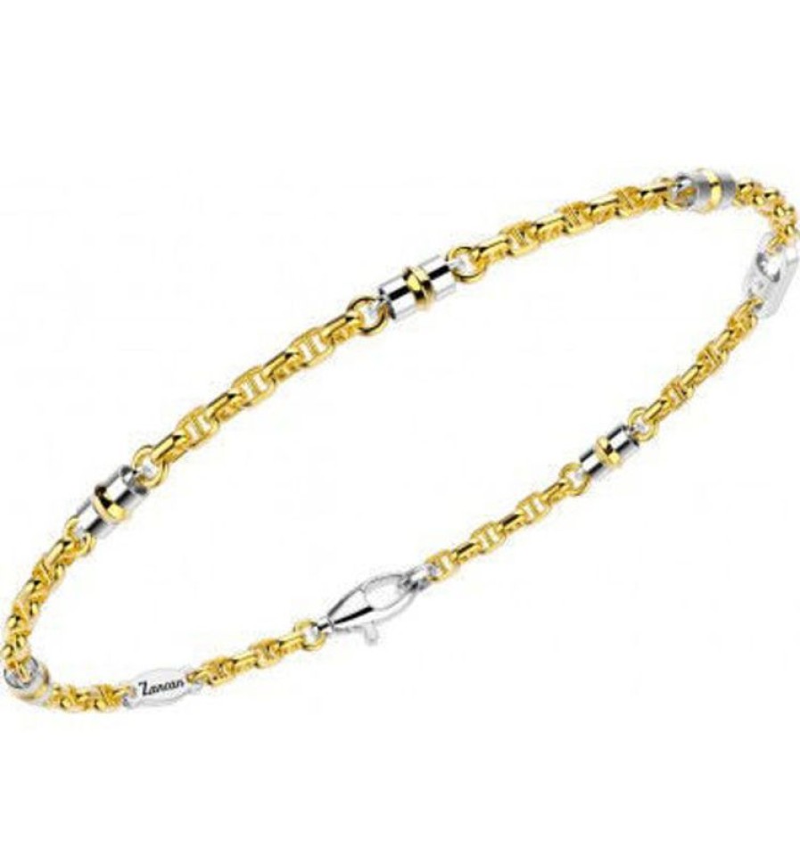 Zancan Bracciale Zancan In Oro Giallo E Oro Bianco