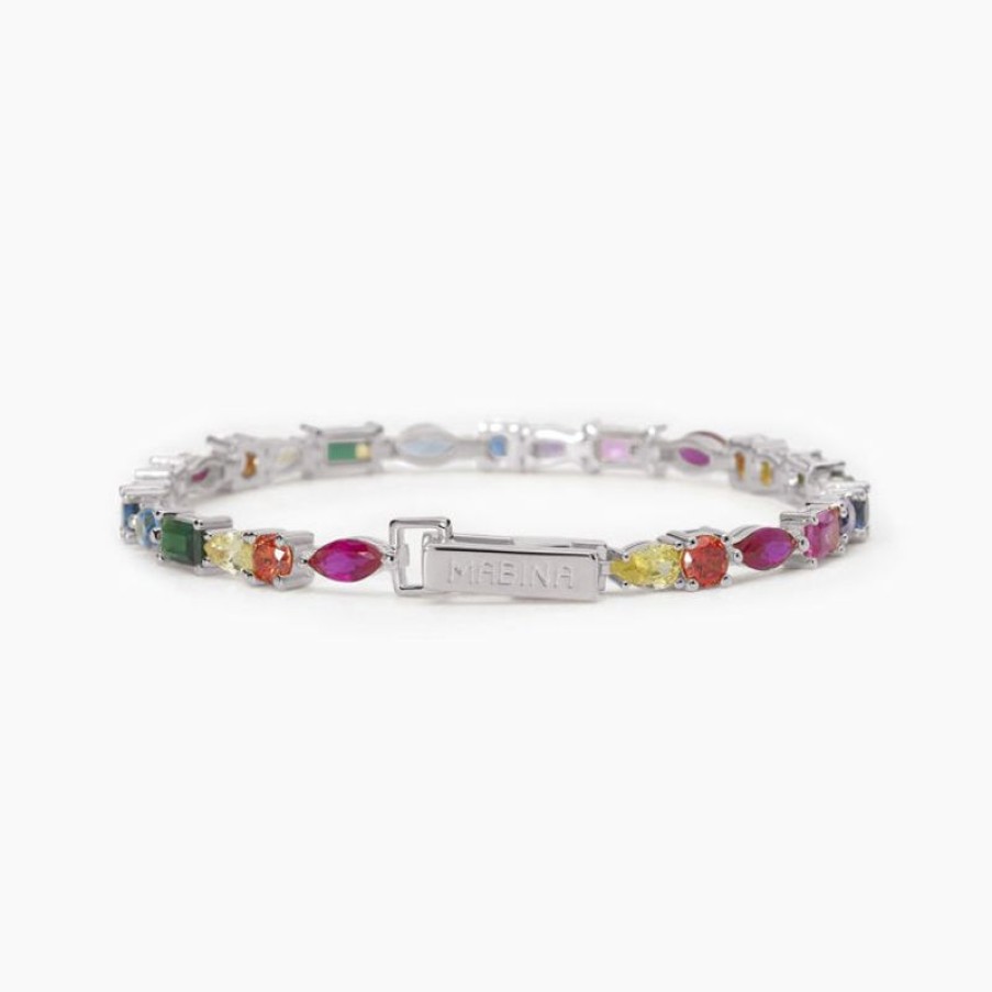 Mabina Bracciale Tennis Multicolor Gioielli Mabina