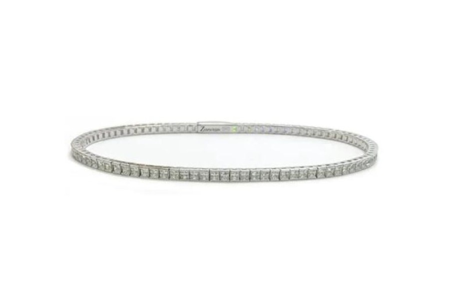 Zancan Bracciale Uomo Tennis Bianco Gioielli Zancan