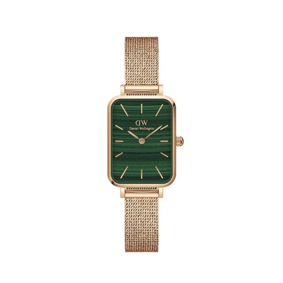 Daniel Wellington Orologio Daniel Wellington Quadro Pressed Merlose Rose Gold Green