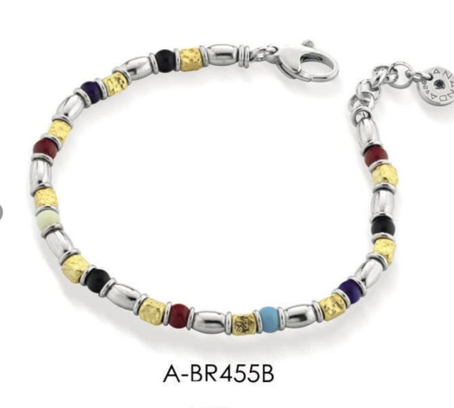 Ananda 925 Bracciale Argento E Pietre Naturali Ananda925