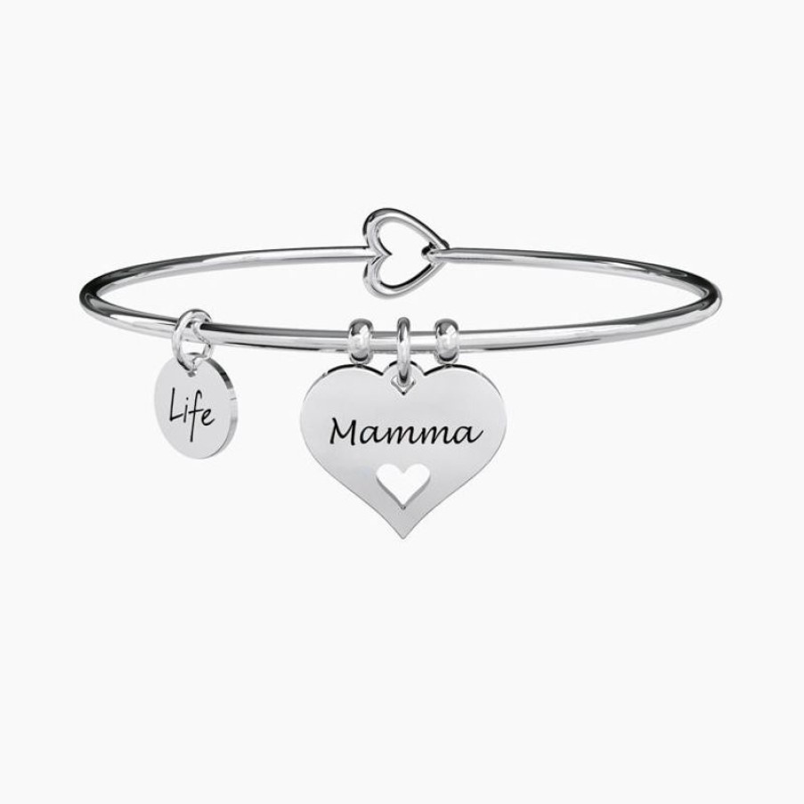 Kidult Bracciale Cuore Mamma Rigido Gioielli Kidult