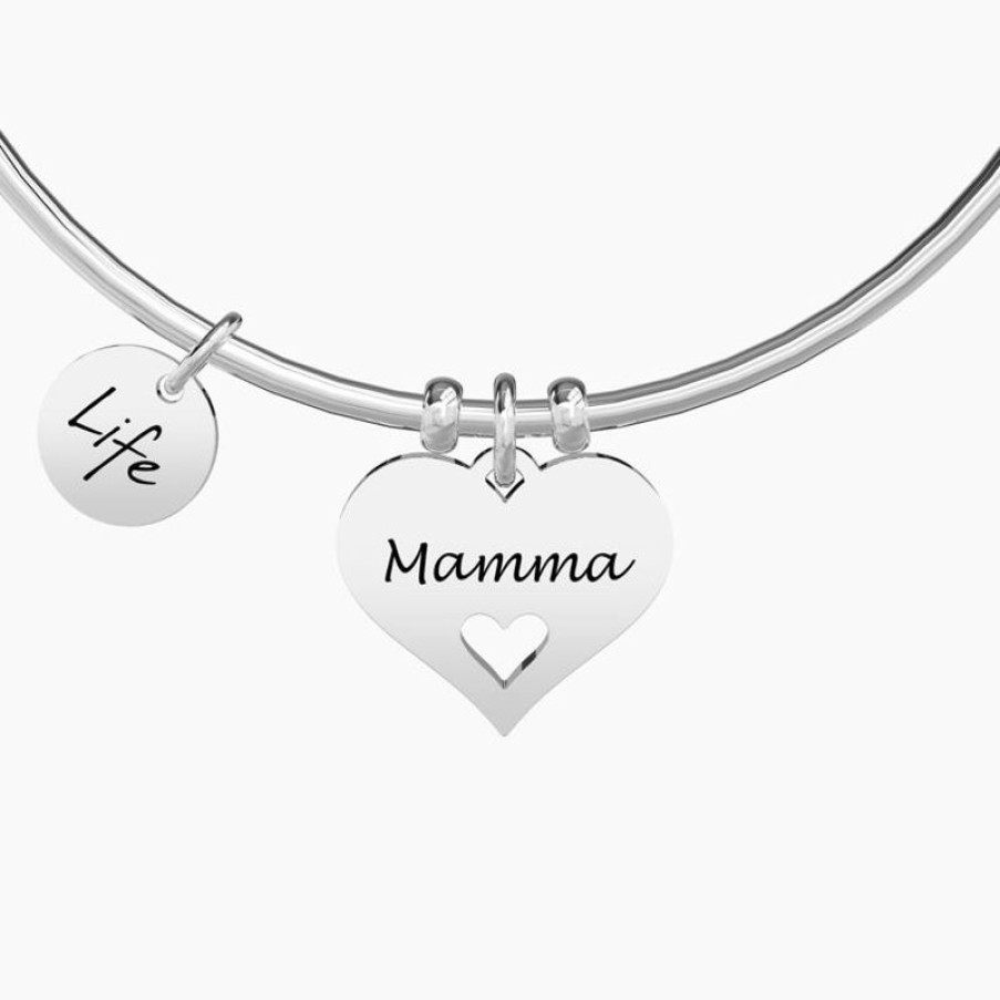 Kidult Bracciale Cuore Mamma Rigido Gioielli Kidult