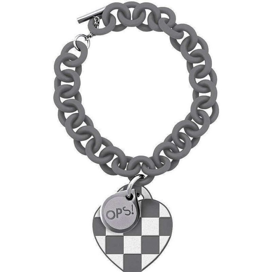 Ops Objects Bracciale Donna Con Cuore Gioielli Ops Objects Damier