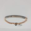 Zancan Bracciale Uomo In Acciaio Rose Con Piastrina Gioielli Zancan Hi-Teck