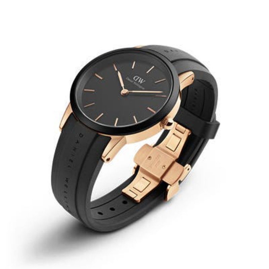 Daniel Wellington Orologio Daniel Wellington Iconic Motion 40 Rose Gold Black