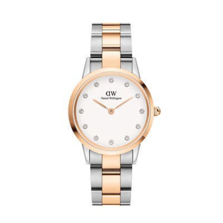 Daniel Wellington Orologio Daniel Wellington Iconic Link Lumine 32 Rose Gold Silver White