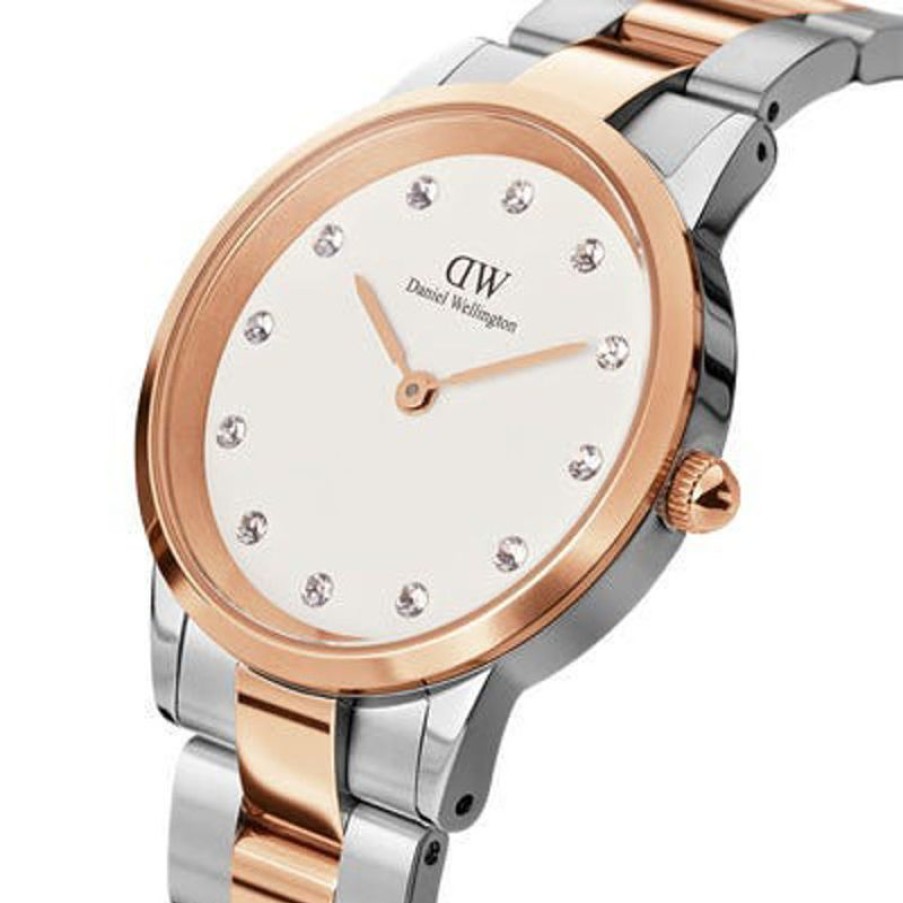 Daniel Wellington Orologio Daniel Wellington Iconic Link Lumine 32 Rose Gold Silver White