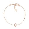 Amen Bracciale Con Cuore In Argento Rose Gioielli Amen Coccole