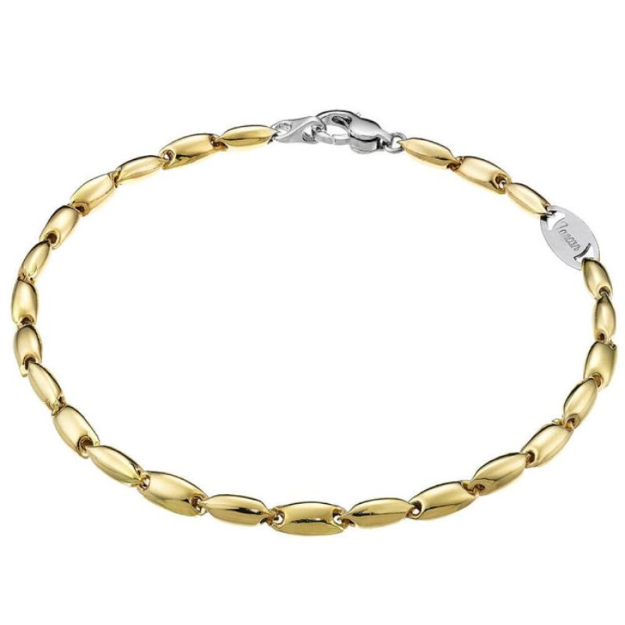 Zancan Bracciale Zancan Insigna In Oro Giallo E Dettaglio Oro Bianco Eb554Gb