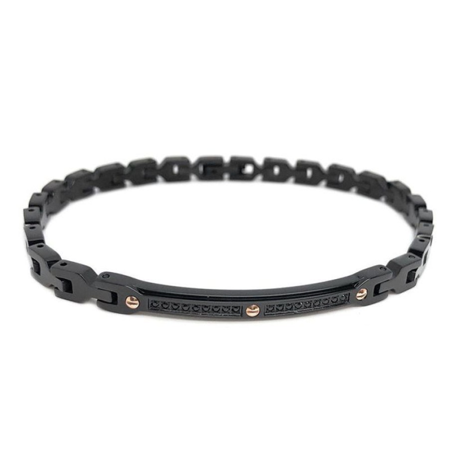 Zancan Bracciale Uomo In Acciaio Gioiellizancan Hi-Teck