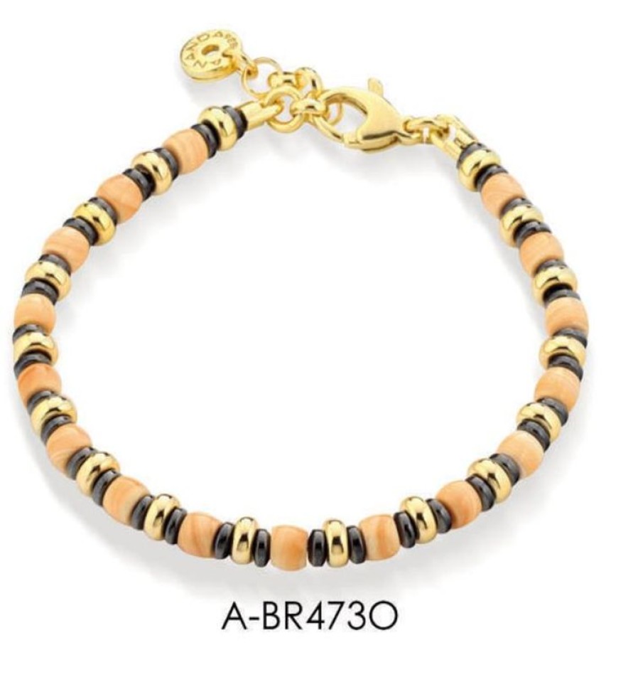 Ananda 925 Bracciale Argento E Pietre Naturali Ananda925