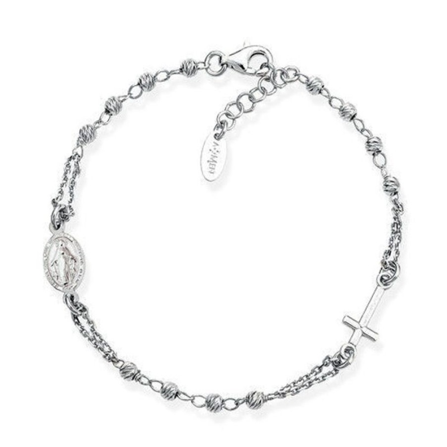 Amen Bracciale Amen Rosario Donna In Argento Gioielli Amen