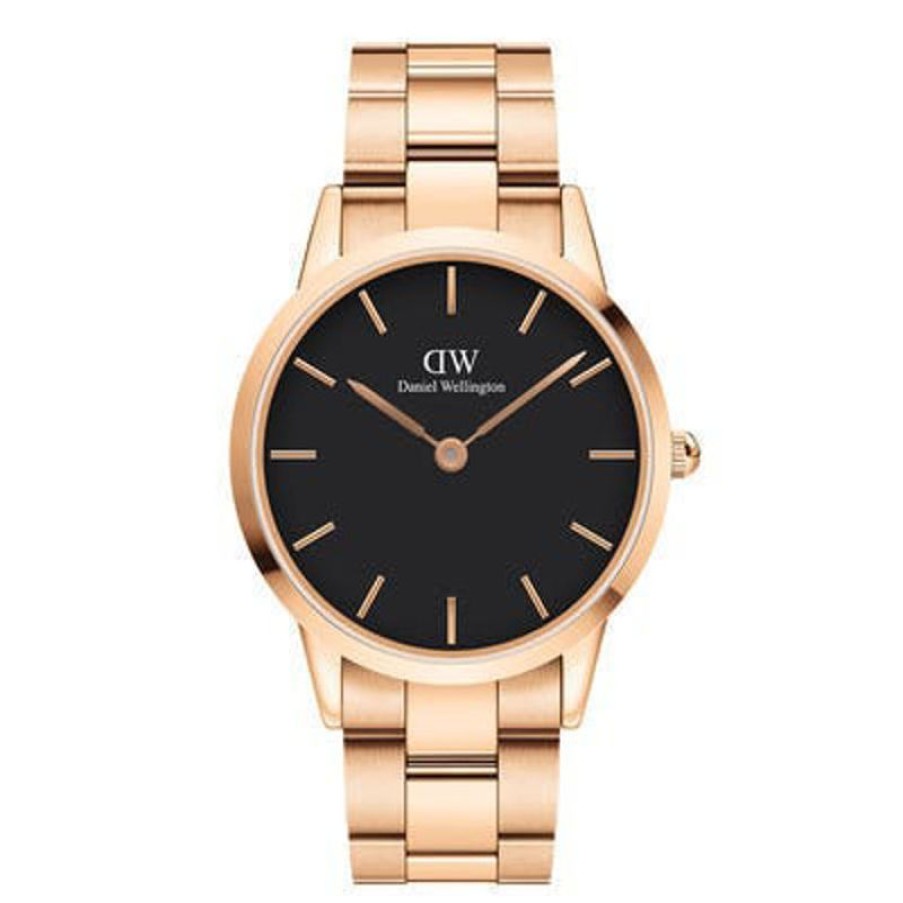 Daniel Wellington Orologio Daniel Wellington Iconic Link Rose Gold Black 40 Mm