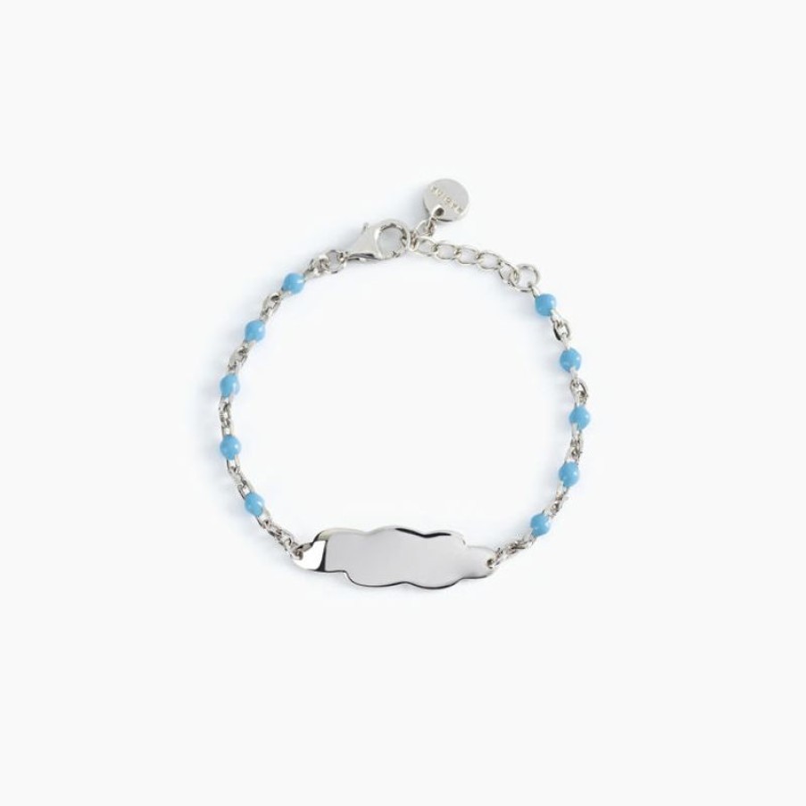 Mabina Bracciale Azzurro Con Nuvoletta Personalizzabile Gioielli Mabina