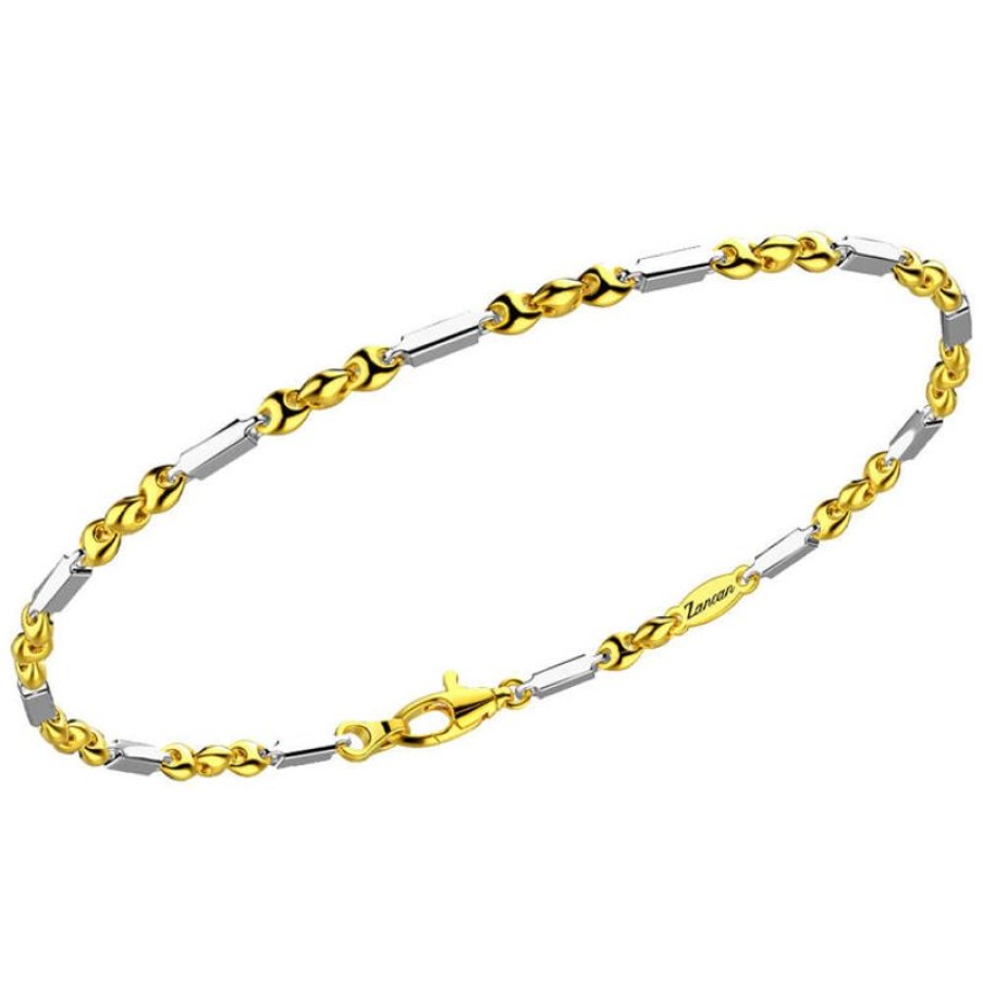 Zancan Bracciale Zancan Insigna In Oro Giallo E Oro Bianco Eb805Gb