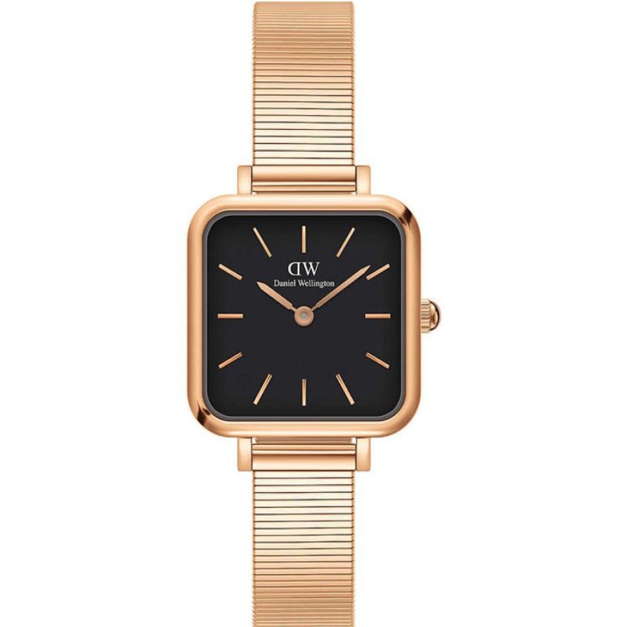 Daniel Wellington Orologio Daniel Wellington Quadro Studio Rose Gold Black| Dw00100518