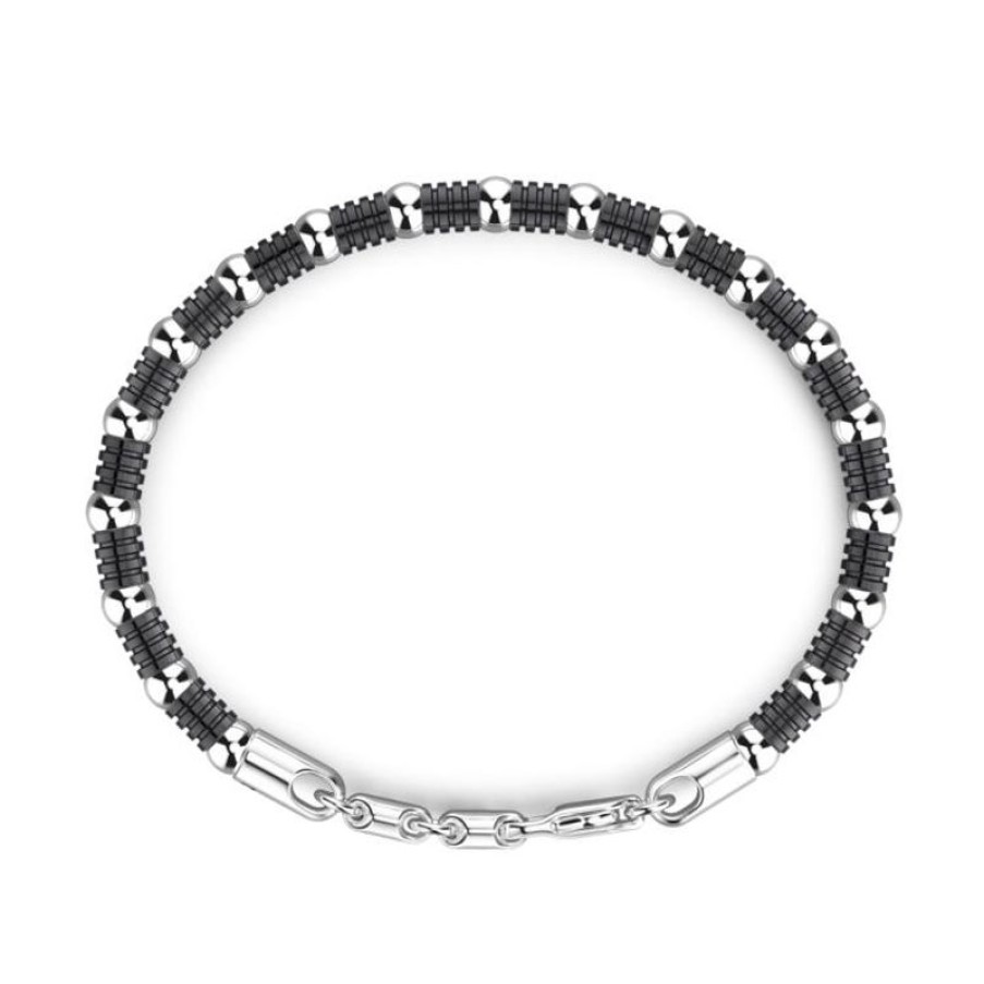 Zancan Bracciale Uomo In Argento Gioielli Zancan Atomosphere