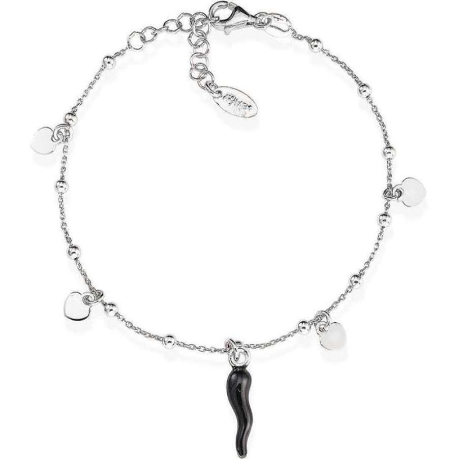 Amen Bracciale In Argento Con Cornetto Gioielli Amen Fortuna