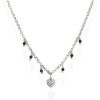 Amen Collana In Argento Con Cuore Goielli Amen Romance