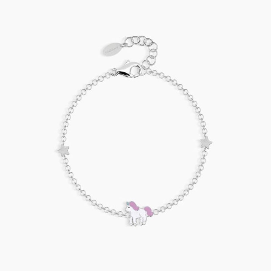 Mabina Bracciale Bimba Con Ciondolo Unicorno Magico Gioielli Mabina