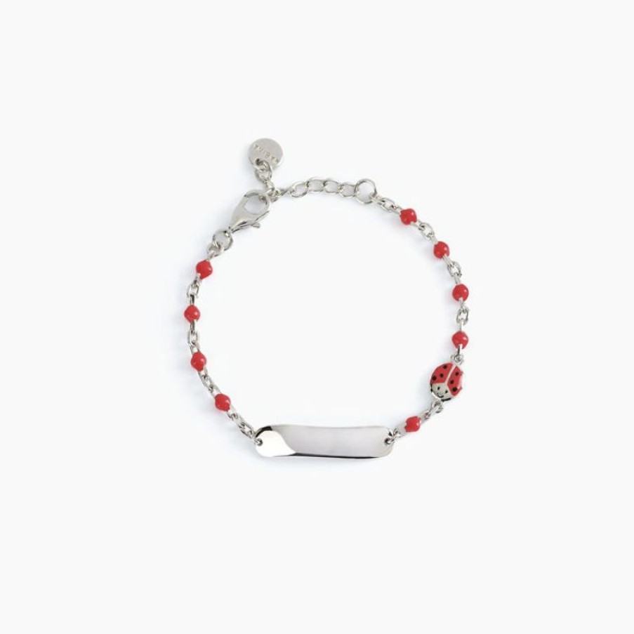 Mabina Bracciale Baby Personalizzabile Con Coccinella Gioielli Mabina