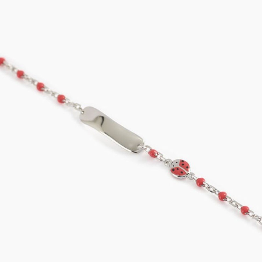 Mabina Bracciale Baby Personalizzabile Con Coccinella Gioielli Mabina