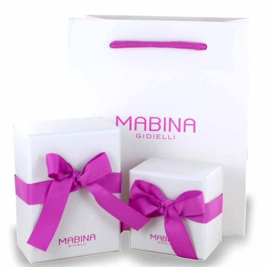 Mabina Collana Con Cuore In Argento Con Zirconi Gioielli Mabina