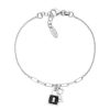 Amen Bracciale In Argento "Chiave E Lucchetto" Gioielli Amen Le Madreperle