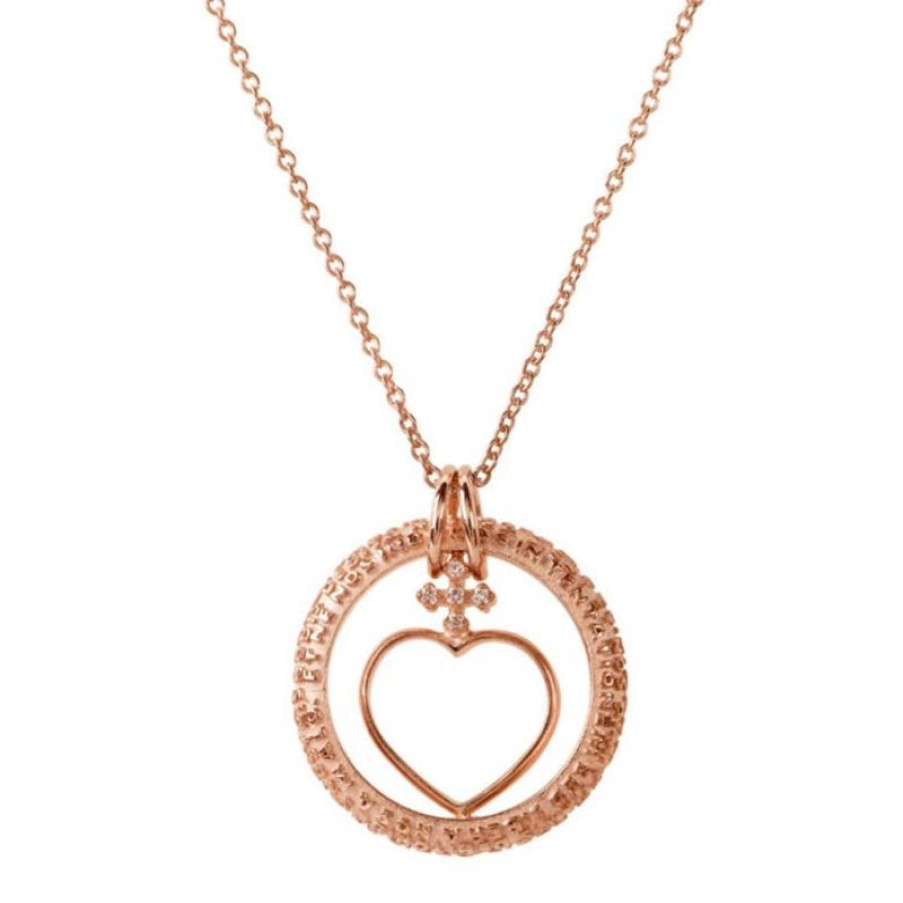 Tuum Collana Donna Tuum Cor In Argento Rosato