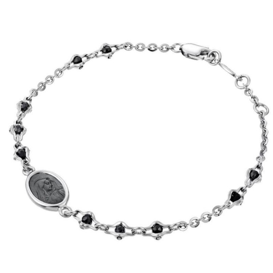 Zancan Bracciale Rosario Uomo In Argento Gioielli Zancan Spiritual