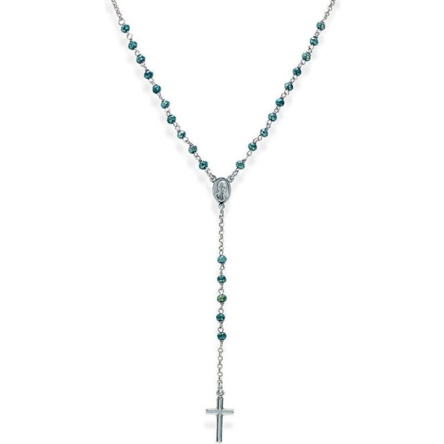 Amen Collana Rosario In Argento Gioielli Amen Rosari| Crobp4