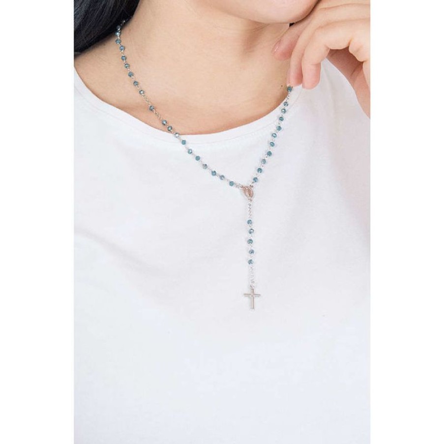 Amen Collana Rosario In Argento Gioielli Amen Rosari| Crobp4