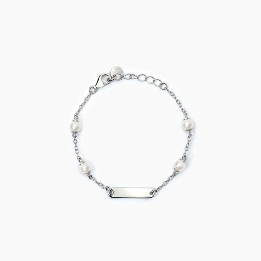 Mabina Bracciale Bambina Personalizzabile Con Perle Gioielli Mabina