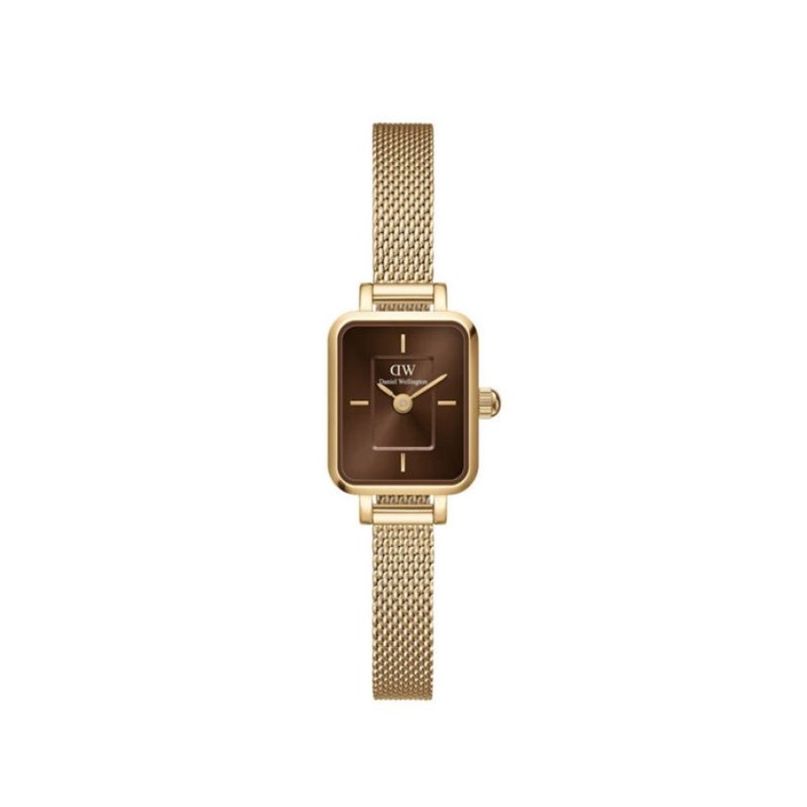 Daniel Wellington Orologio Donna Daniel Wellington Quadro Mini Evergold Amber