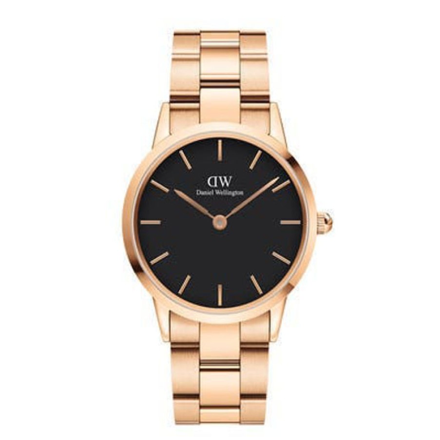 Daniel Wellington Orologio Daniel Wellington Iconic Link Rose Gold Black 36 Mm