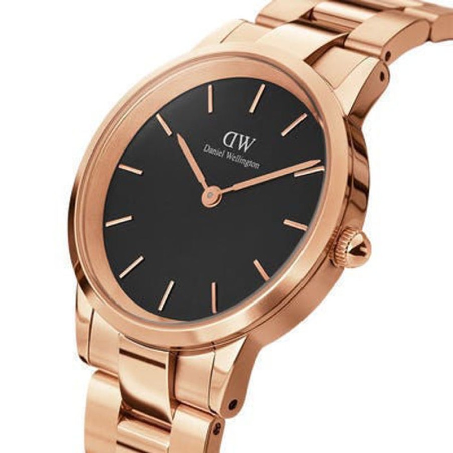 Daniel Wellington Orologio Daniel Wellington Iconic Link Rose Gold Black 36 Mm