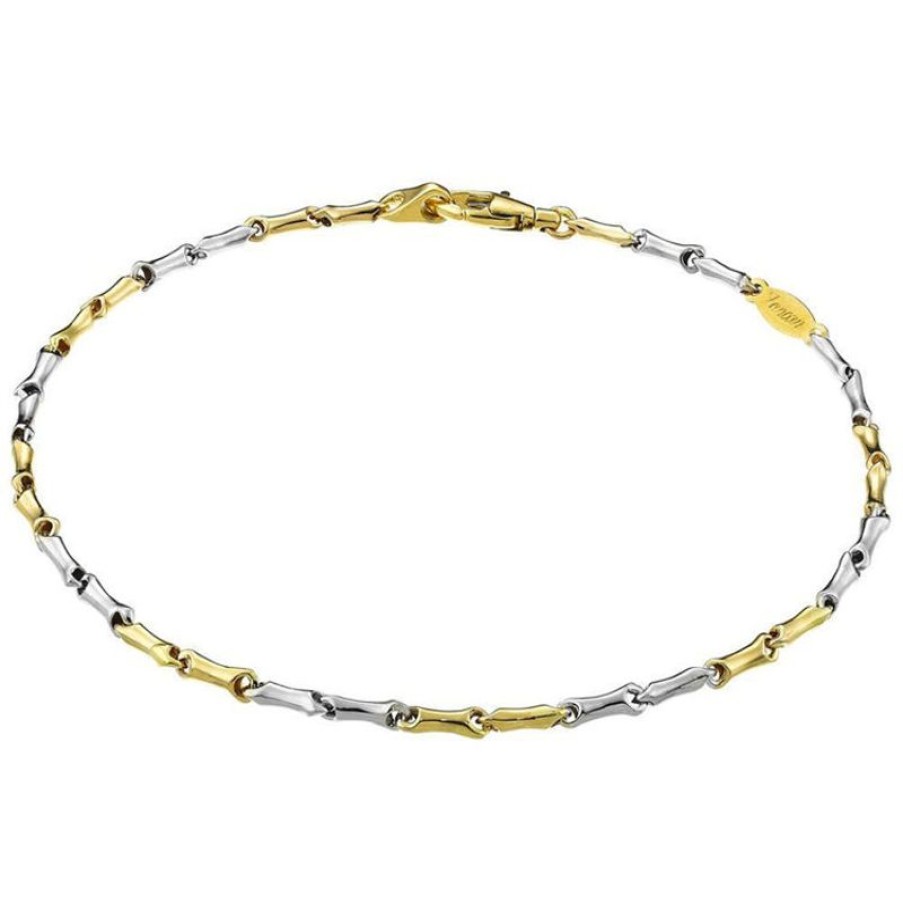 Zancan Bracciale In Oro Giallo E Oro Bianco Gioielli Zancan Eternity Gold