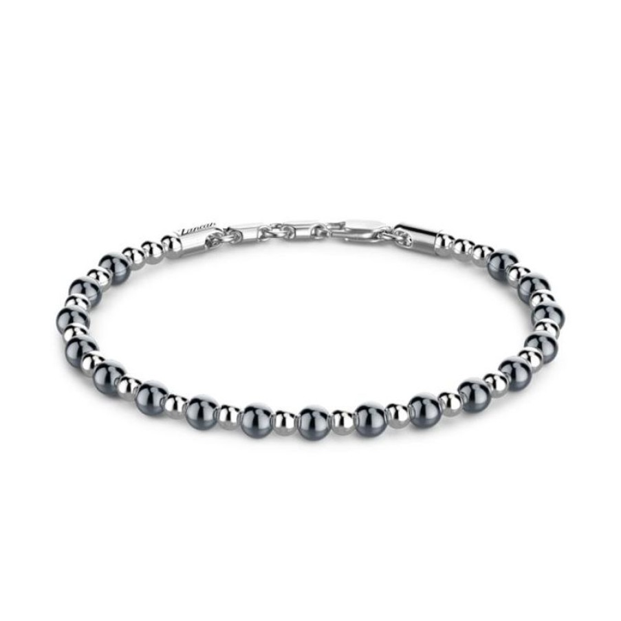 Zancan Bracciale Uomo In Argento A Sfere Gioielli Zancan