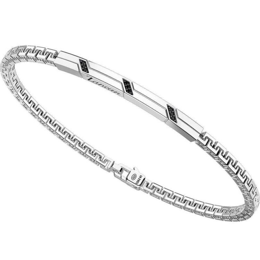 Zancan Bracciale Uomo In Argento Gioielli Zancan Insignia 925| Exb728