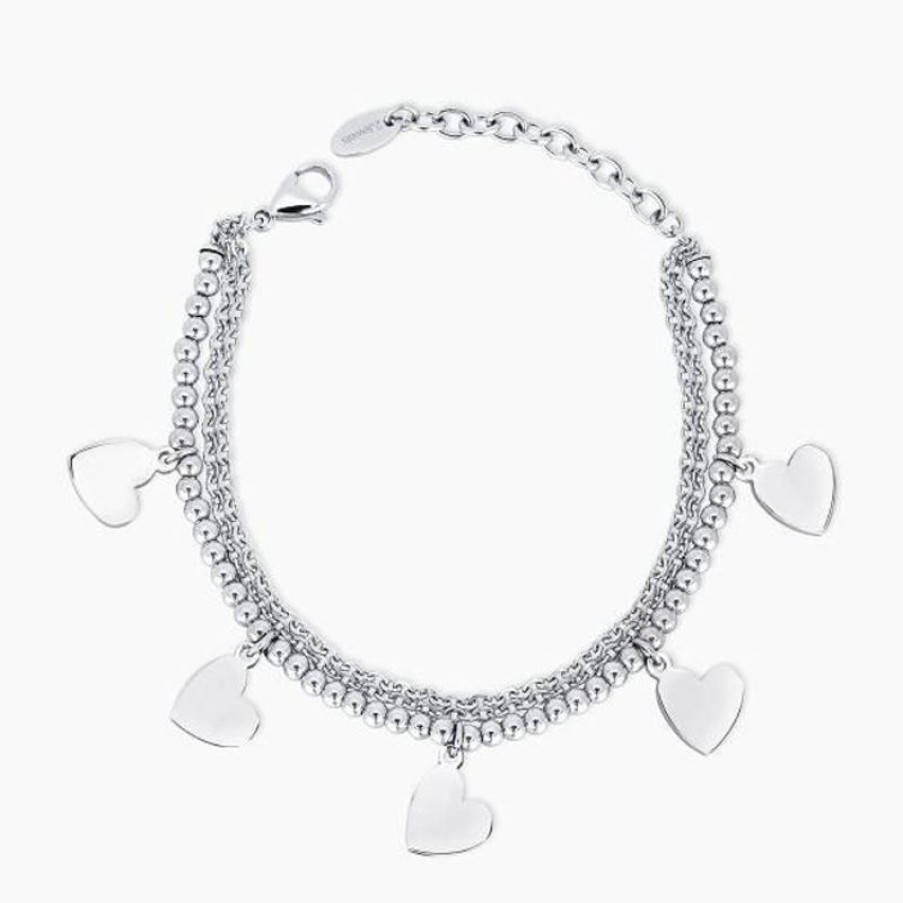 2Jewels Bracciale Con Pendenti Cuore Donna Gioielli 2Jewels