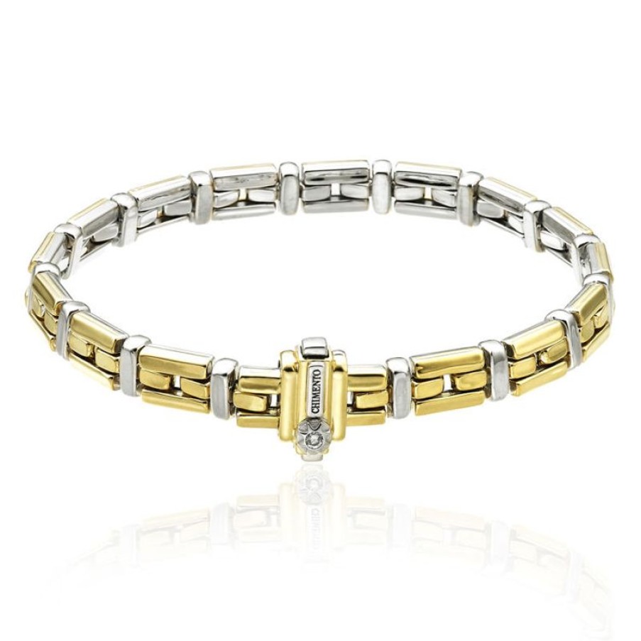 Chimento Bracciale Chimento Donna In Oro Giallo E Oro Bianco 1B01290Zbb